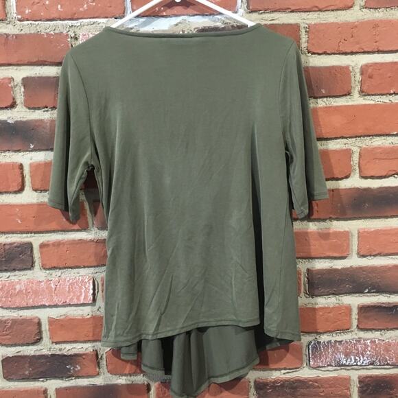 Halogen Ruched Waist Tee Sz S - Picture 7 of 8